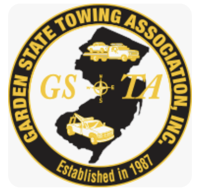 A picture of the garden state towing association logo.
